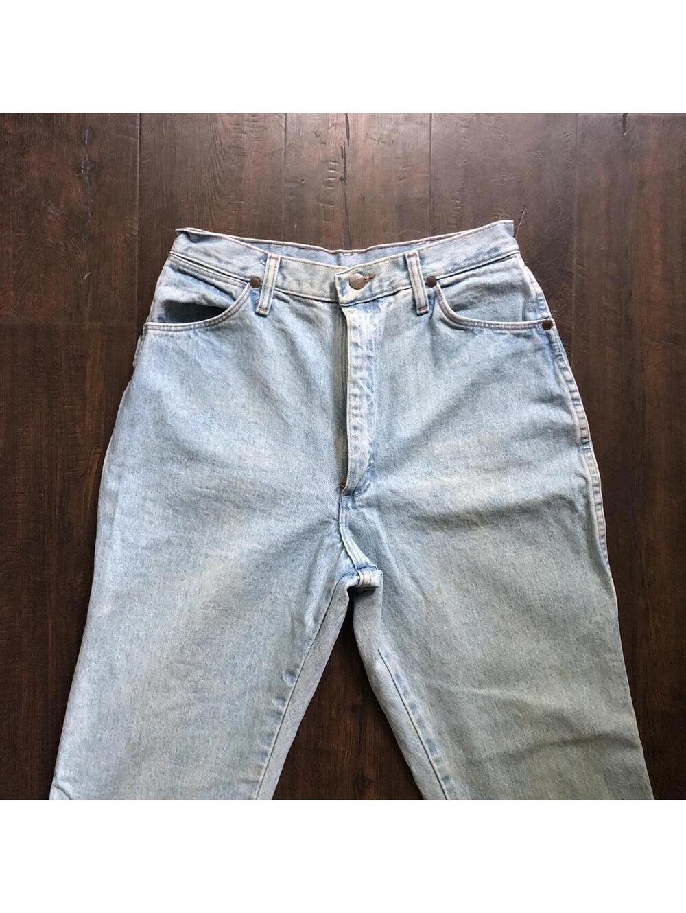 VTG 90s Western Wrangler Jeans 29x31 Womens Rodeo Cowgirl Hippie Boho Cowboy USA - Picture 2 of 6